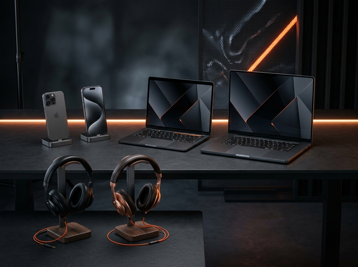 Premium electronics on display
